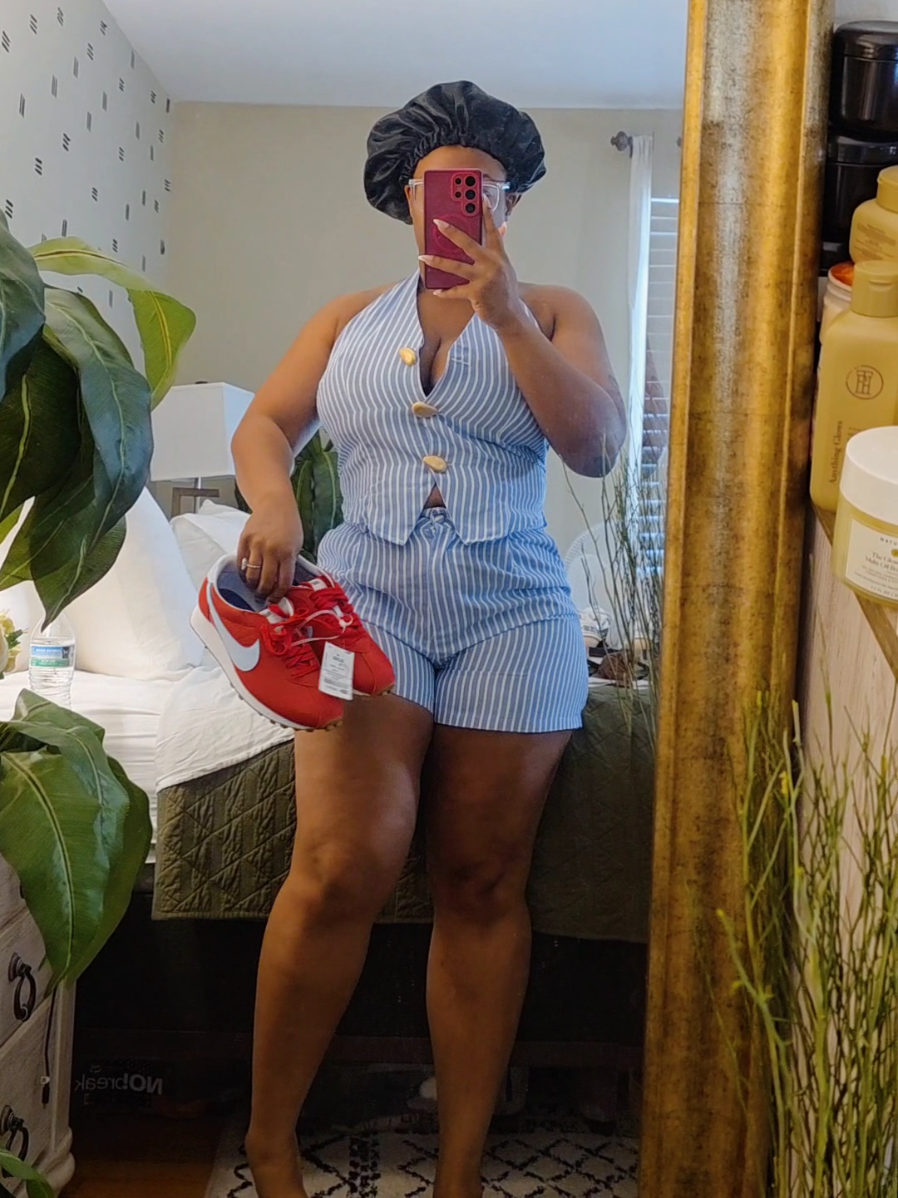 TikTok post by @brittbratstyles for Ross Dress for Less. Caption reads: Trying on new clothes #chic #casual #style....
