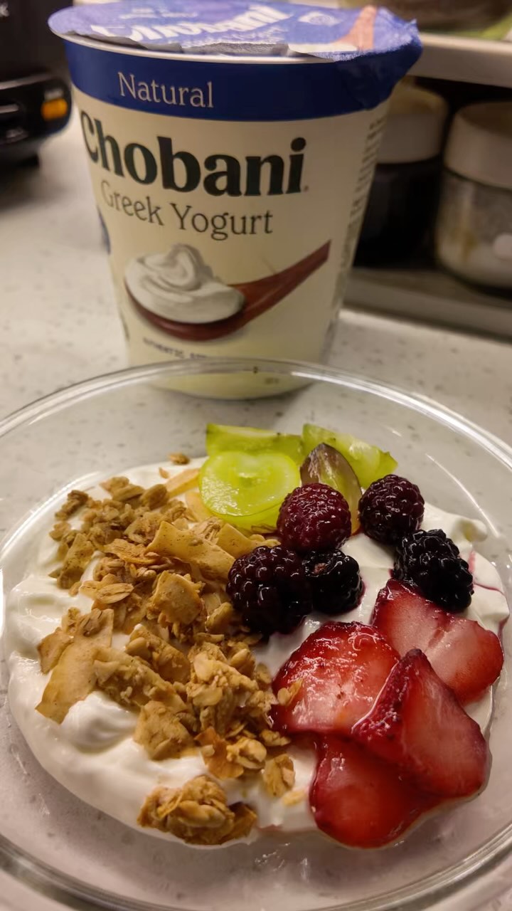 Instagram post by @majoybaron for Chobani. Caption reads: Have you guys tried @chobaniphilippines yogurt?....
