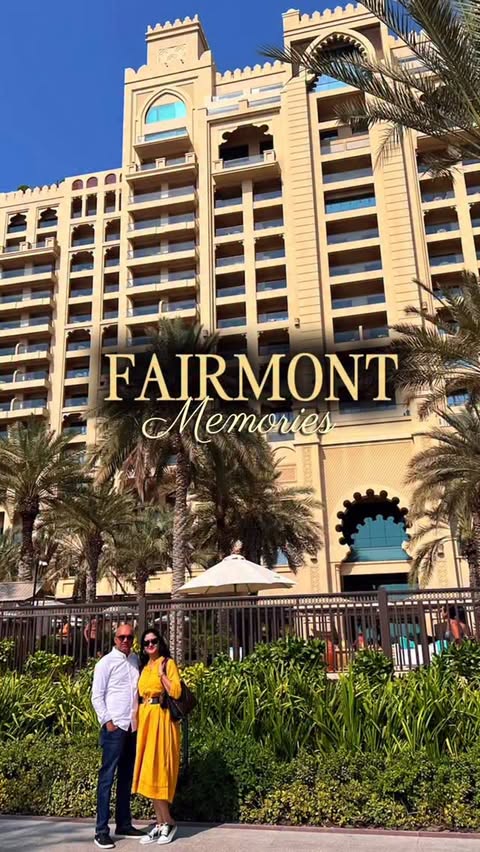 Instagram post by @sug.and.hi_goodliving for Fairmont Hotels & Resorts. Caption reads: Sun, serenity, and a touch of luxury ✨ Some places....