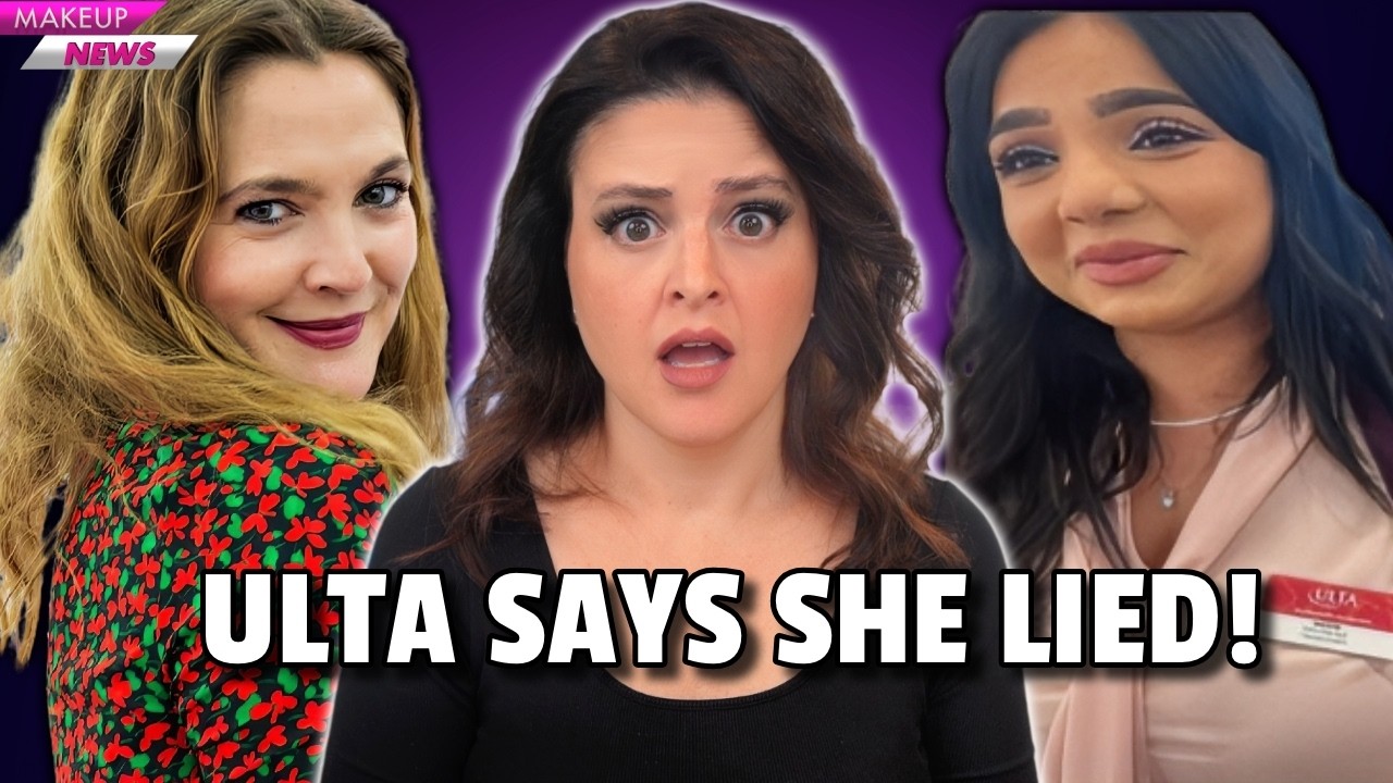 YouTube post by @jenluv for KimChi Chic Beauty. Caption reads: HUGE Ulta Lawsuit UPDATE! + AI Influencer WARNING!....