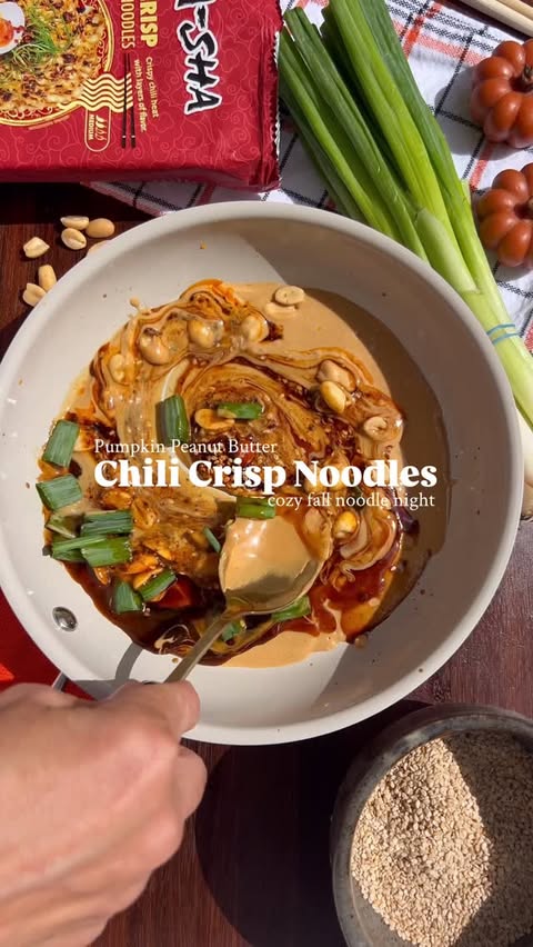 Instagram post by @farmacyrevolution_ for Sprouts Farmers Market. Caption reads: I gave the viral peanut butter noodles a fall....