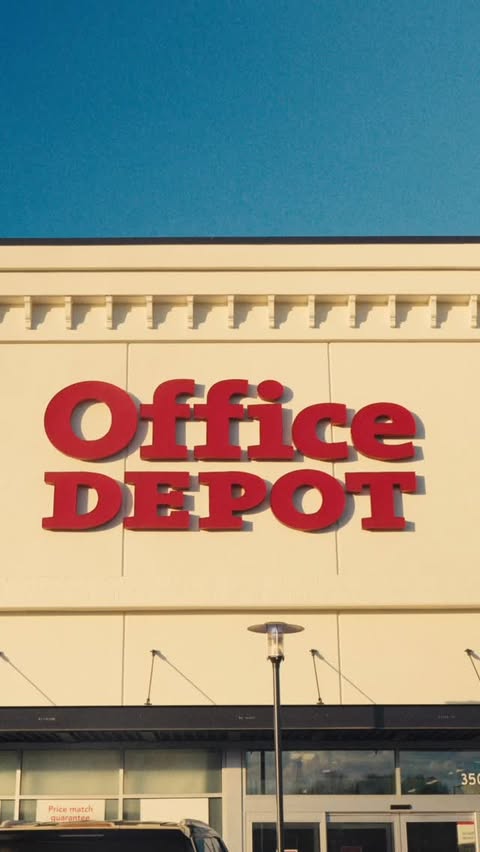 Instagram post by @deestar.xo for Office Depot. Caption reads: Office Depot — From Stress to....