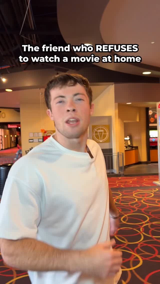 Instagram post by @andreww_mckenna for AMC Theatres. Caption reads: [...] way to disconnect is to reconnect, at AMC....