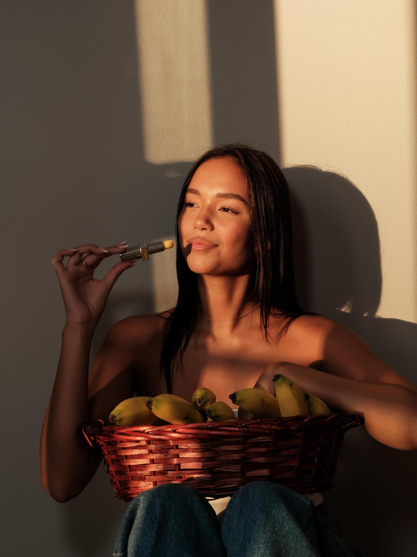 Instagram post by @dolmalisa for Prada Beauty. Caption reads: Yellow is trending, but my new obsession is the....