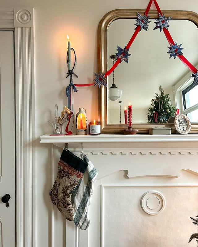 Instagram post by @thevibrantdwelling for Vellabox. Caption reads: [...] trees and garlands! It’s like @vellabox knew....