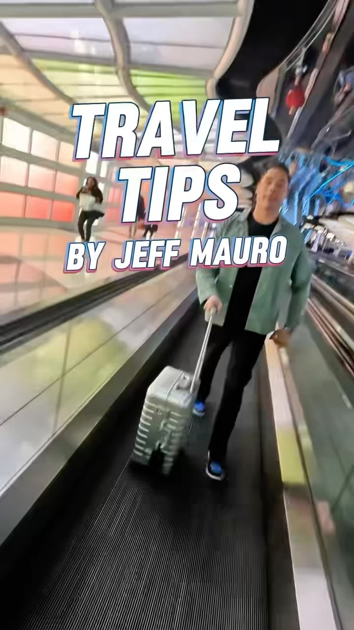 Instagram post by @jeffmauro for Certified Angus Beef. Caption reads: These travel tips will make any travel day waaaay....