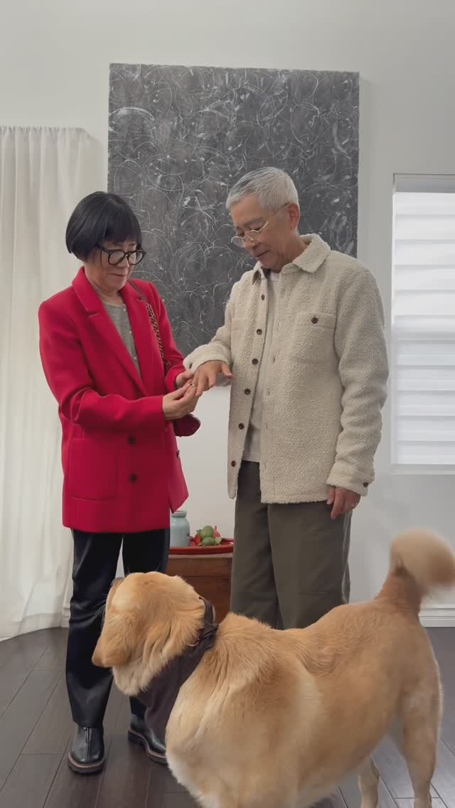 Instagram post by @akiandkoichi for Mejuri. Caption reads: A touch of love by @mejuri ❤️ Happy (early)....