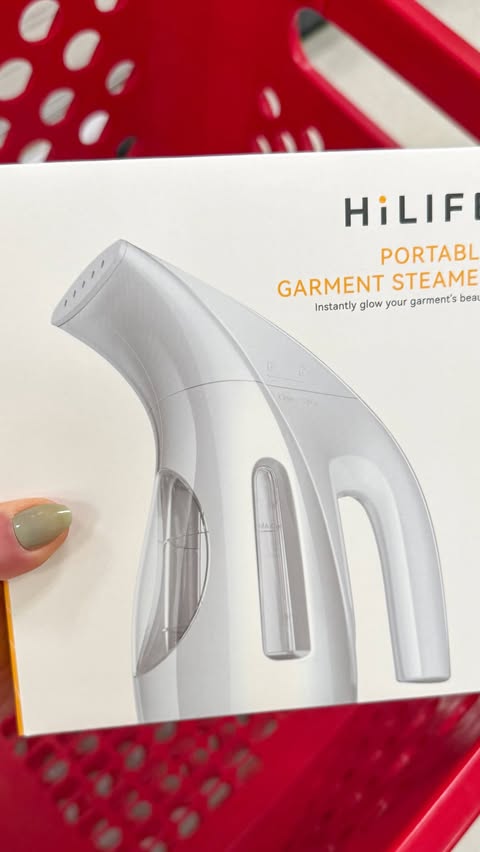 Instagram post by @targettakesmypaycheck for Target Style. Caption reads: (#AD) The @hilife_us portable garment steamer is....
