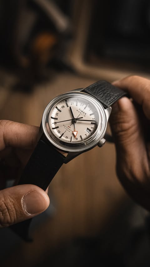 Instagram post by @watchstudies for Timex. Caption reads: [...] ‘Jet’ and I’ll send you the link! The @timex....
