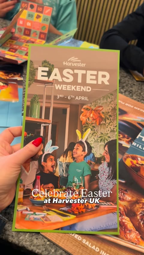 Instagram post by @mum_abouttown for Harvester. Caption reads: [...] enjoy quality time with your family at....