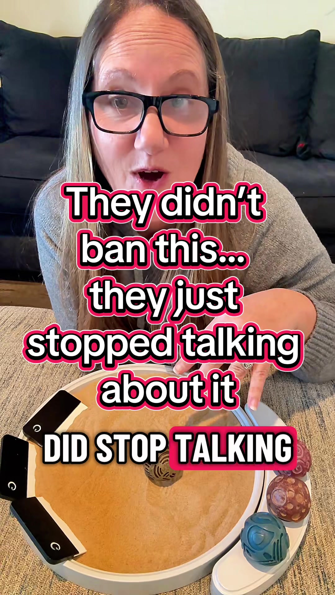 TikTok post by @thereikiroomwithdevon for Enso Sensory. Caption reads: [...] #ZenGarden #ForgottenWisdom@enso sensory.