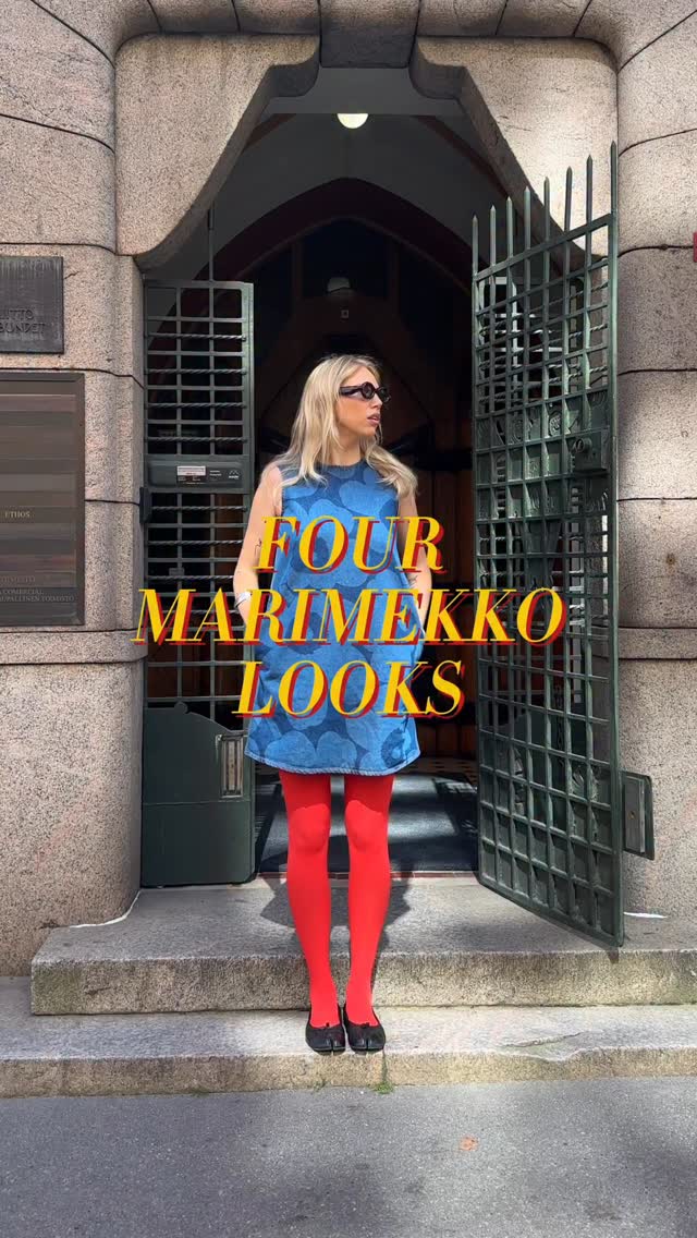 Instagram post by @wilmaaelena for Marimekko. Caption reads: advertisement @marimekko | dream brand and dream....