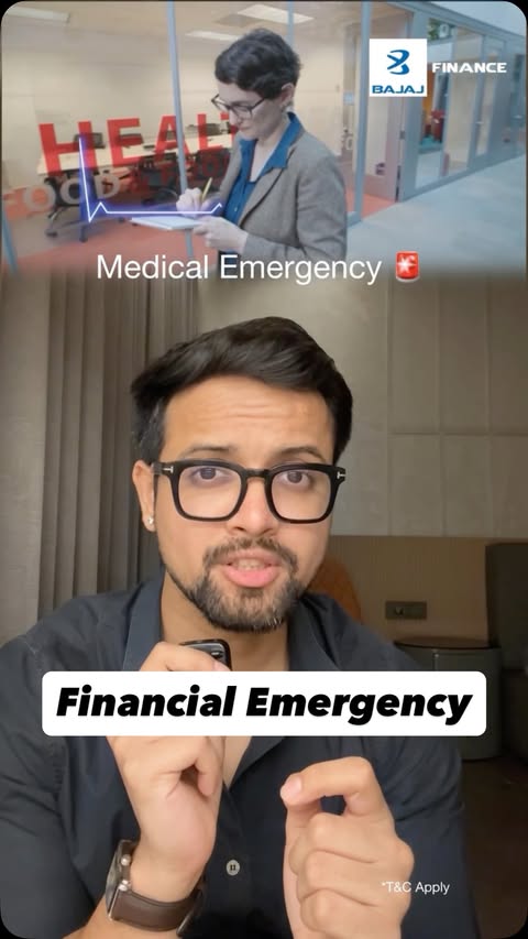 Instagram post by @v.chaaar for Bajaj Finserv. Caption reads: Personal Loan without the hassle? 💰 With Bajaj....