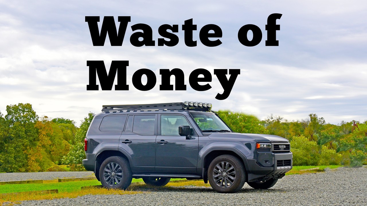 YouTube post by @RegularCars for Zazzle. Caption reads: 2024 Toyota Land Cruiser: Regular Car Reviews.