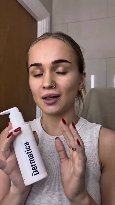 Instagram post by @daisyrichmonnd for Dermatica. Caption reads: [...] — and that’s exactly why I love Dermatica....