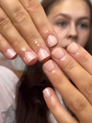 TikTok post by @millssmoos for Holy Gels. Caption reads: First time using holy gels @Holy Gels and I’m....