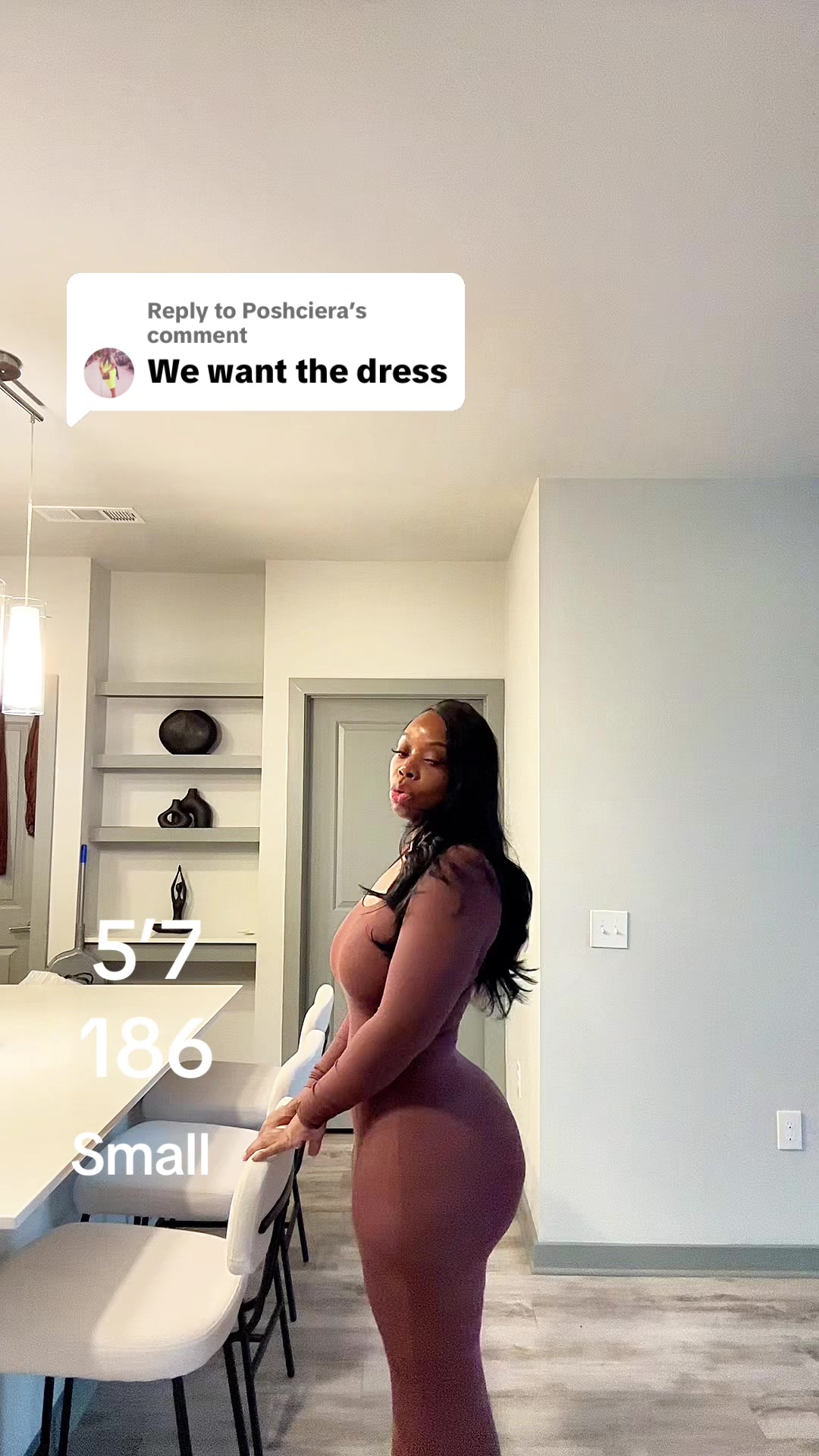 TikTok post by @krunch.7 for Reoria. Caption reads: [...] This dress said don’t play with her #reoria....