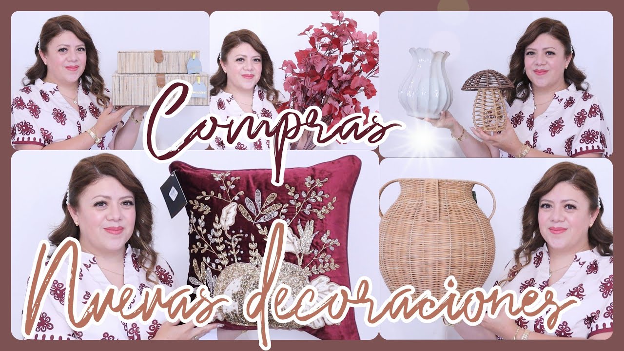 YouTube post by @LaCruzTV for Poshmark. Caption reads: Nuevas compras para mi hogar/Decoraciones modernas.