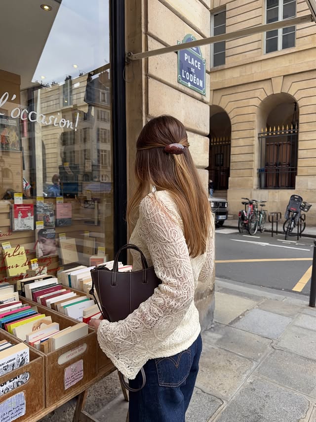 Instagram post by @lise_frt for NA-KD. Caption reads: Sunday stroll wearing @nakdfashion publicité....