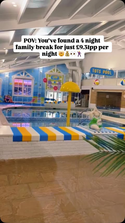 Instagram post by @thomasfamilyadventures_ for Wowcher. Caption reads: A 4-night family break for just £149 TOTAL 😱💰🤯....
