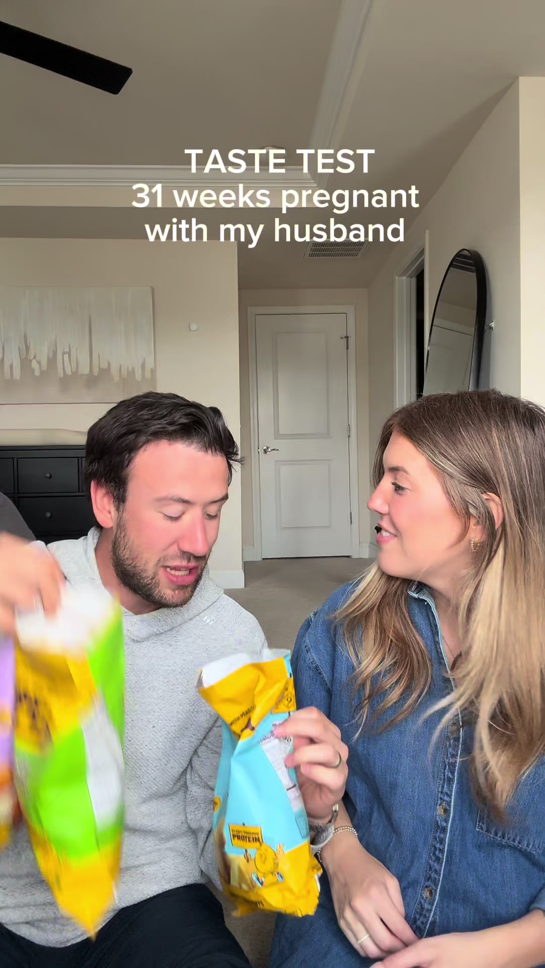 TikTok post by @hollykfischer_ for HIPPEAS. Caption reads: #hippeaspartner Mitch and I are always on the....