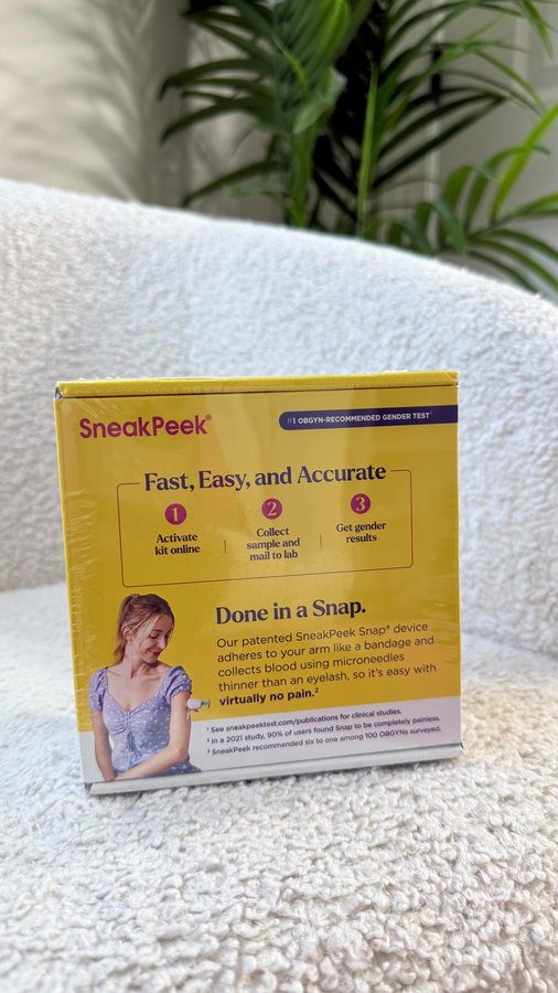 Instagram post by @quirenea for SneakPeek Test. Caption reads: SneakPeek time! 🍼✨ Who’s ready to find out if....