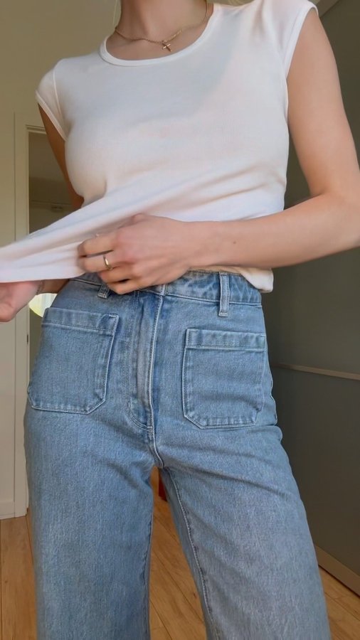 Instagram post by @cassierandolph for Rolla's Jeans. Caption reads: in my @rollasjeans all day, every day👖 find them....