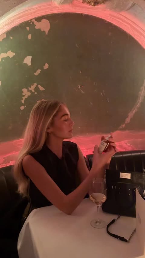 Instagram post by @gracemurrphy for Maison Margiela Fragrances. Caption reads: AD An evening with @maisonmargielafragrances....