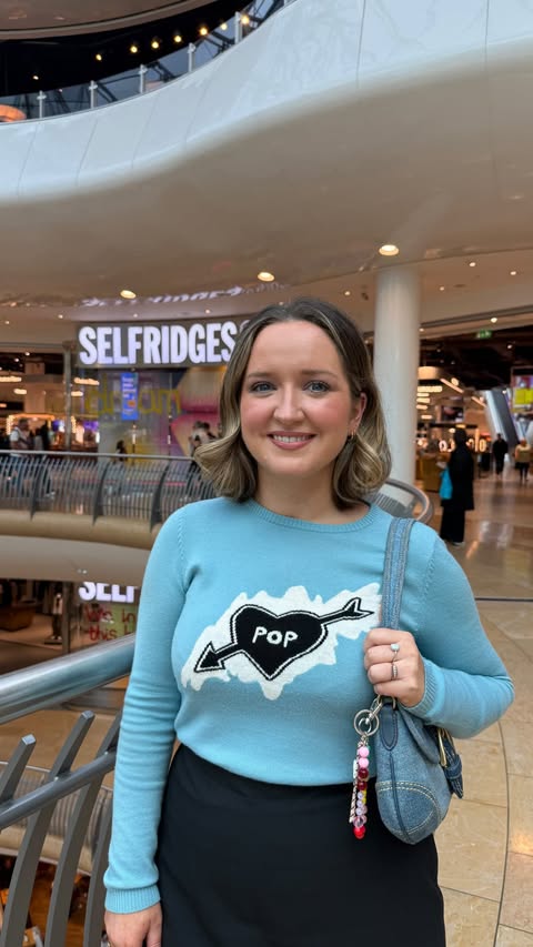 Instagram post by @rosegallagher for Selfridges. Caption reads: AD Why Selfridges in Birmingham is the perfect....