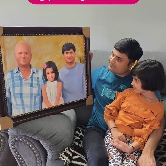 Instagram post by @beyourowndiva for PaintYourLife. Caption reads: A portrait of love across generations. My....