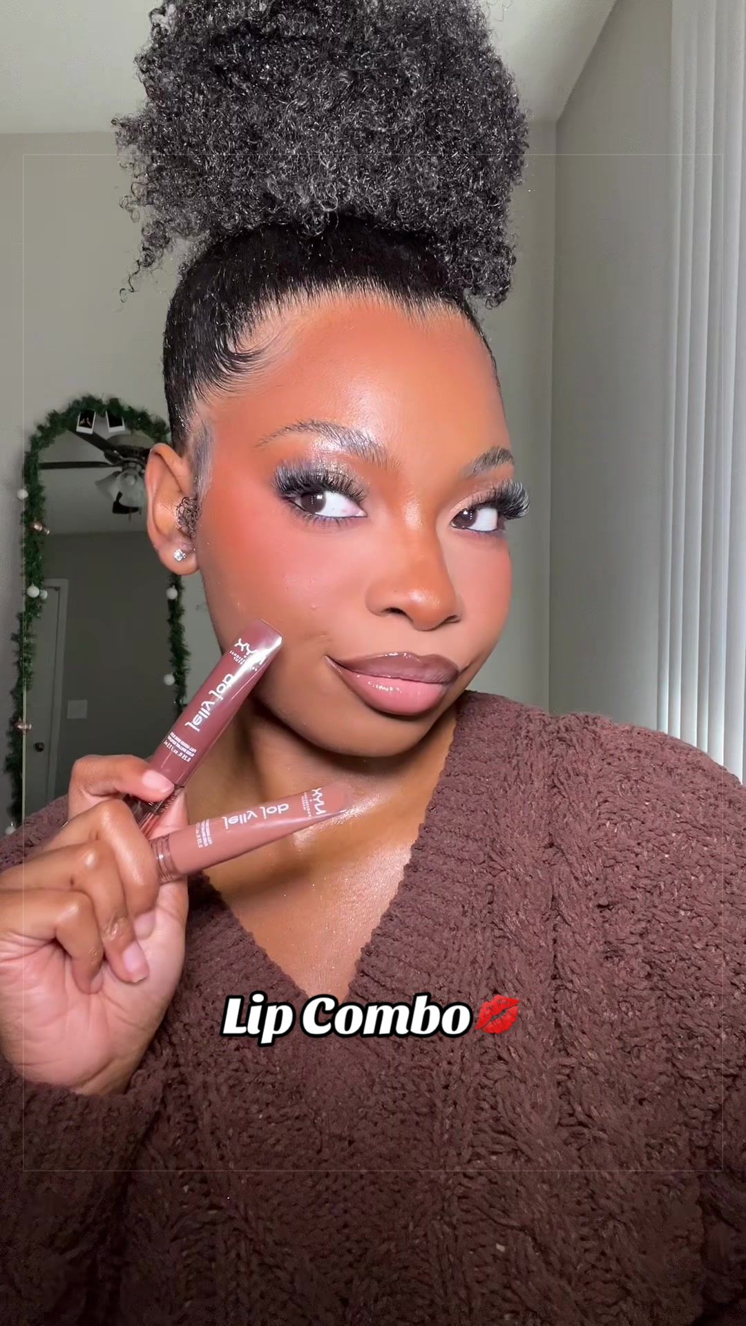 TikTok post by @ashleecookk for Jordana Ticia Cosmetics. Caption reads: [...] liners in brulee & trendsetter @Jordana....
