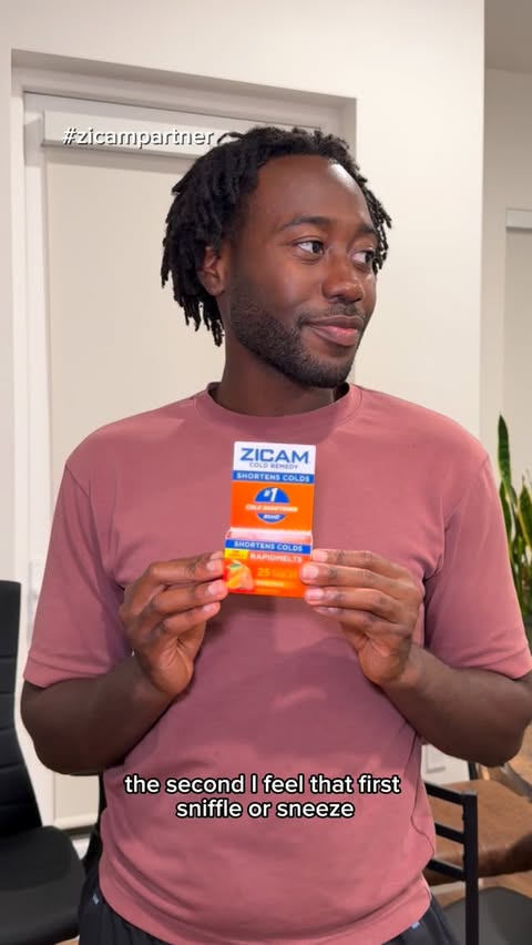 Instagram post by @kwabbie.k for Zicam. Caption reads: #ad The first sniffle is my cue. I keep @zicam....