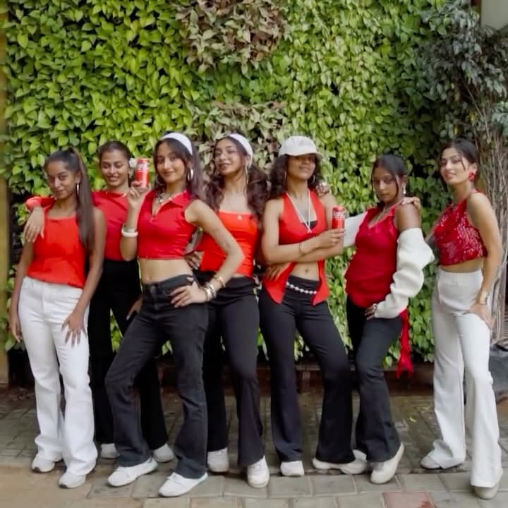 Instagram post by @thevixenscrew for Coca-Cola India. Caption reads: #collaboration
Serving sips and footwork💃
It’s....