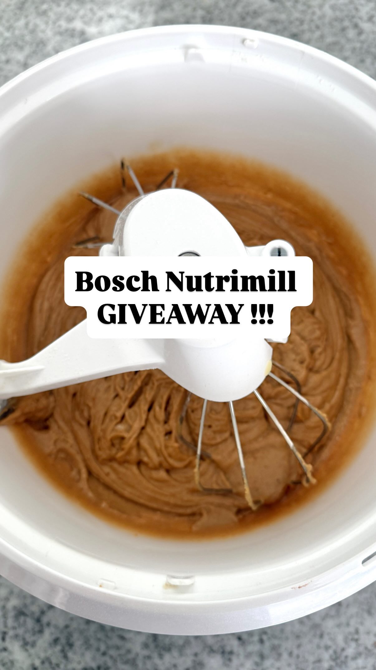 Instagram post by @amongtheyoungs for NutriMill. Caption reads: [...] for Thanksgiving!!)
Win your very own....