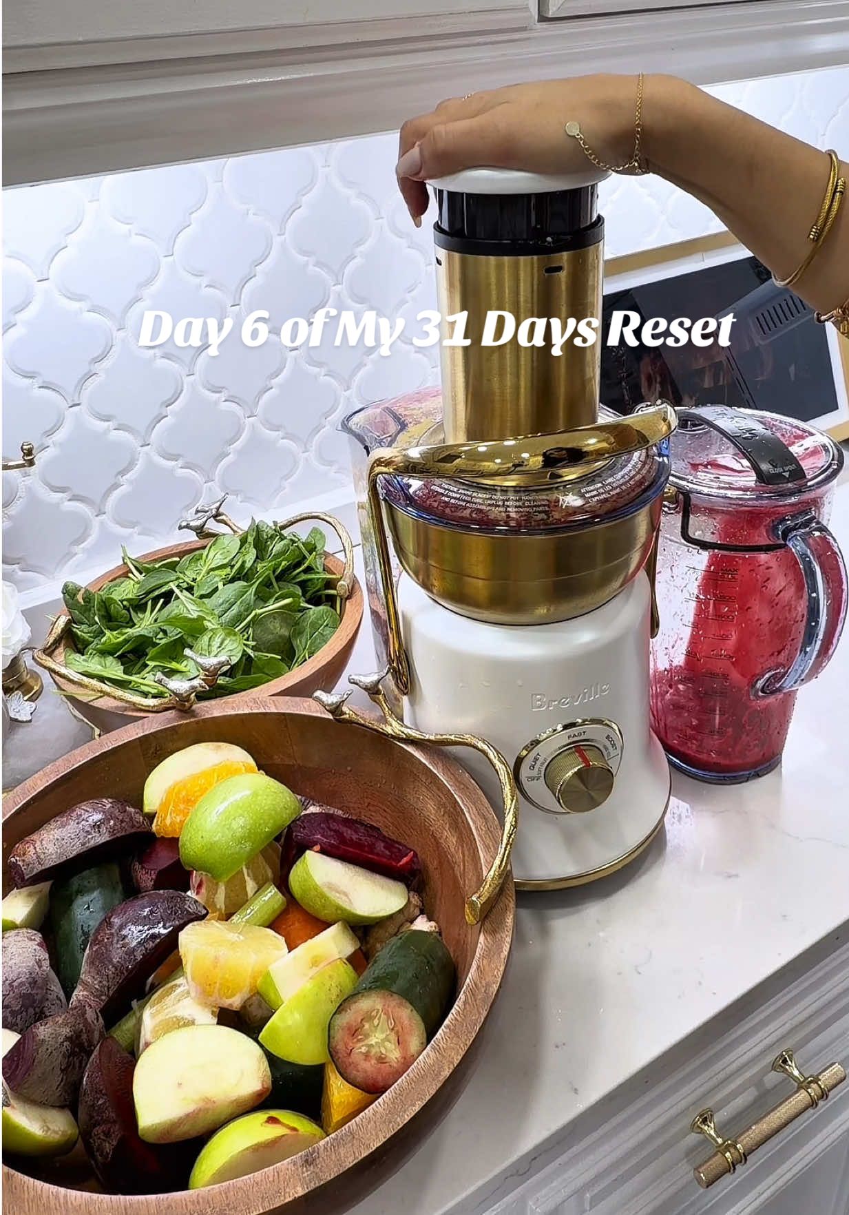 TikTok post by @siguivillagran1 for Breville. Caption reads: Day 6 of My 31 Days Reset. I’m not chasing....
