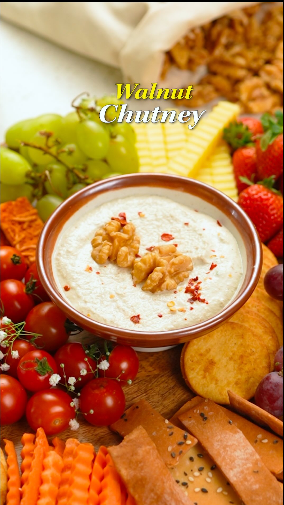 Instagram post by @aruna_vijay_masterchef for California Walnuts. Caption reads: Last-minute party scenes at home? Don’t worry,....