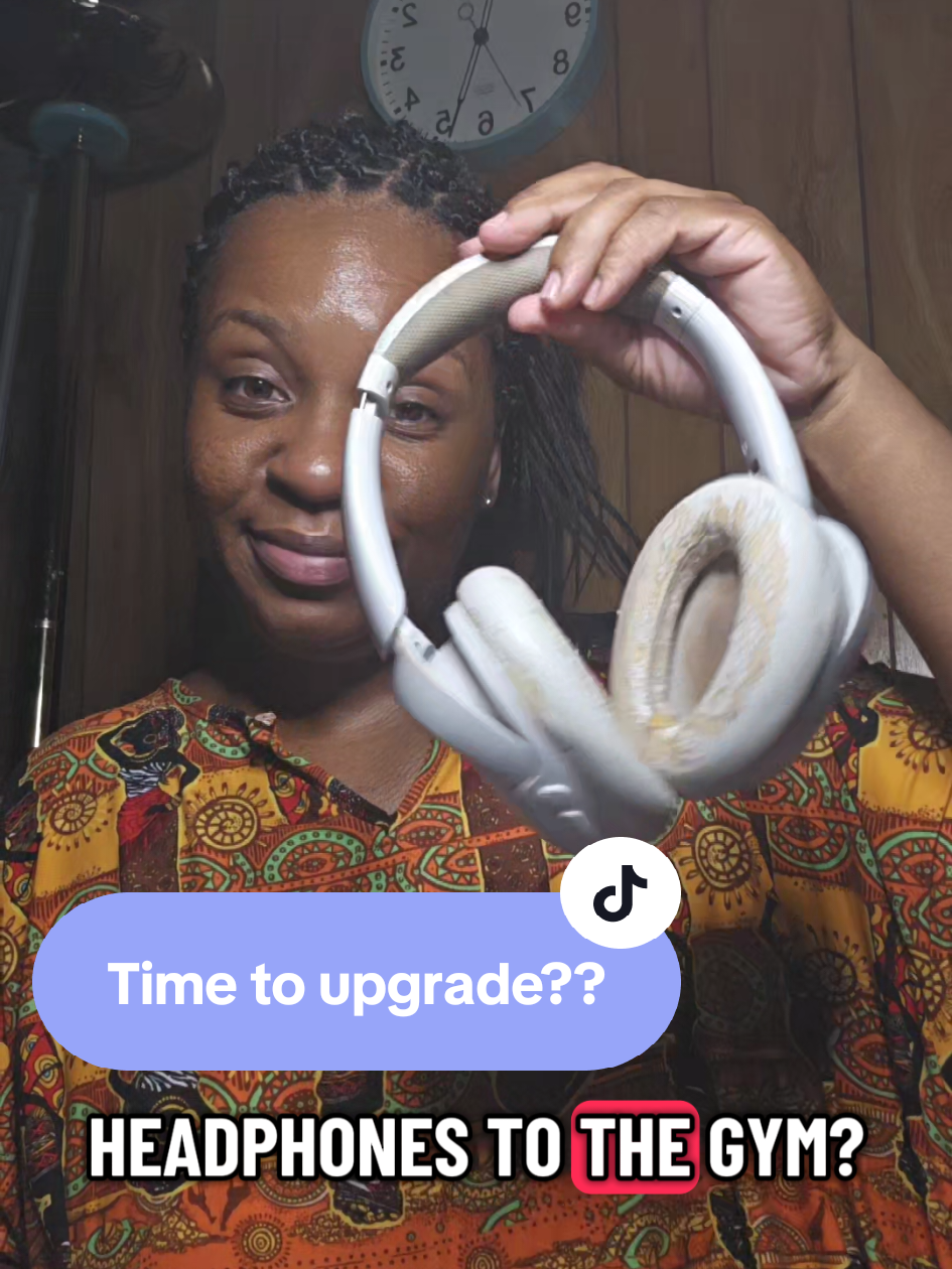 TikTok post by @mitfit4lyfe1 for jlab_live. Caption reads: [...] to upgrade with me?? @JLab @JLab_store....