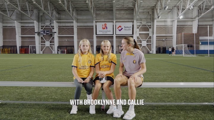Instagram post by @kdelfava for Intermountain Health. Caption reads: Kate was put in the hot seat by our 12th Players....