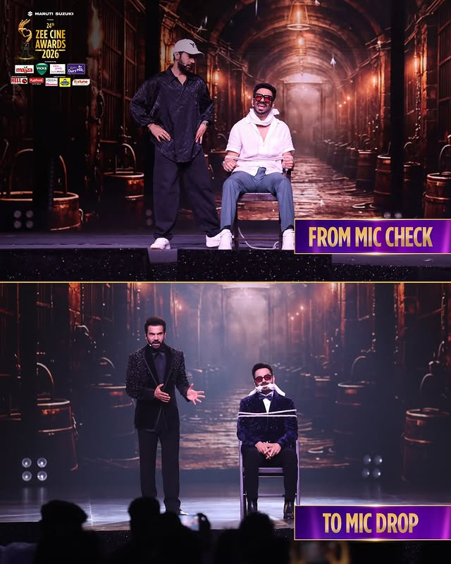 Instagram post by @rajkummar_rao for ZEE. Caption reads: [...] Watch Maruti Suzuki presents 24th Zee Cine....