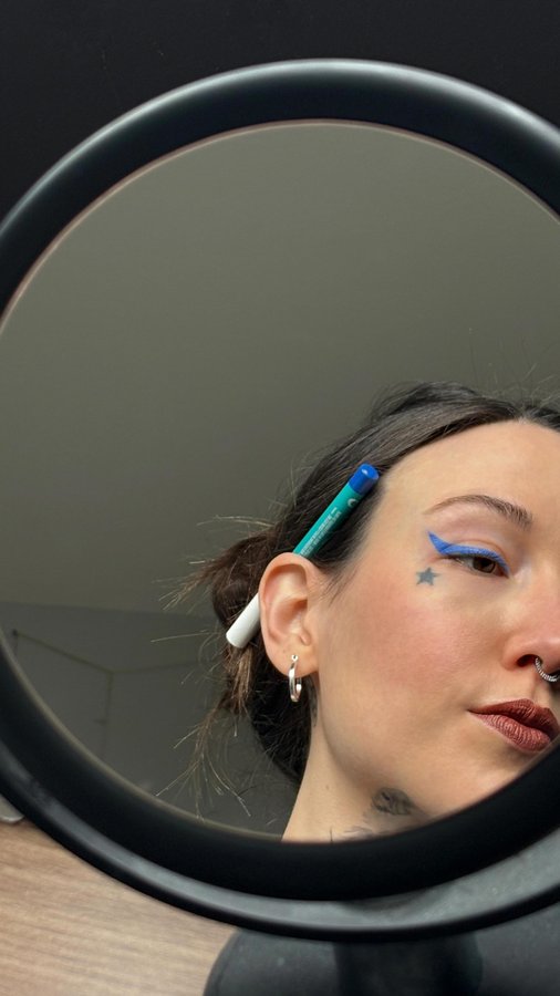 Instagram post by @fayeband for Cheekbone Beauty. Caption reads: [...] indian, i’ve partnered with @cheekbonebeauty....