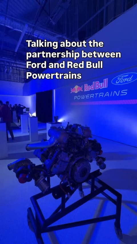 Instagram post by @thisjamescoker for Ford Performance. Caption reads: Talking about the partnership between @ford....
