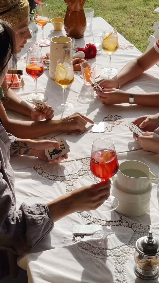 Instagram post by @food_feels for MARTINI. Caption reads: A week spent in Italy with @martini and....