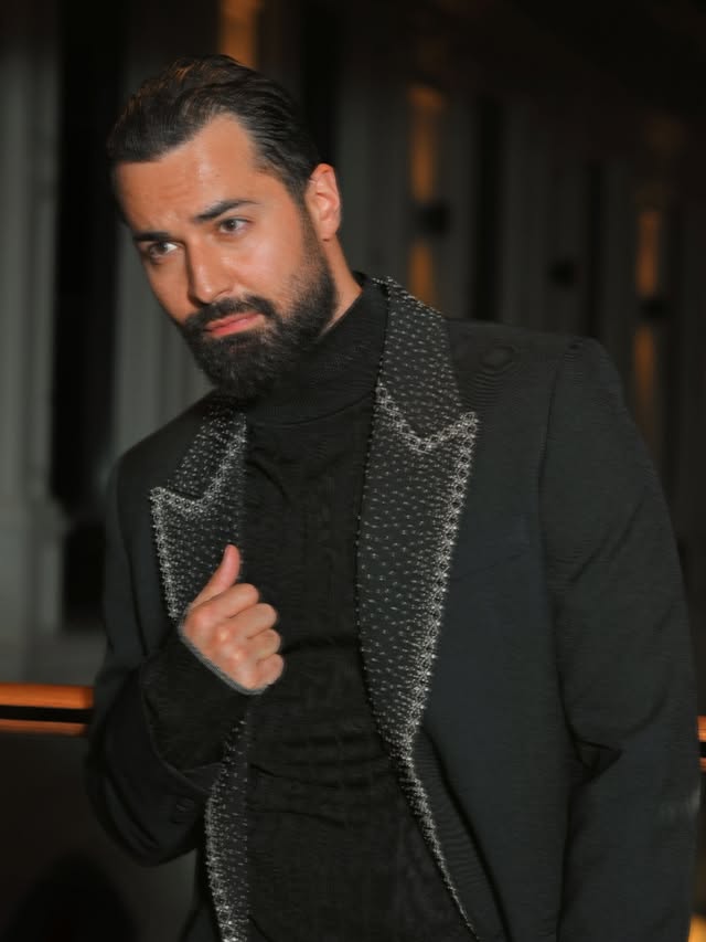 Instagram post by @ahmedhatemomar for AMIRI. Caption reads: Opening Night at @redseafilm 
Dressed in....