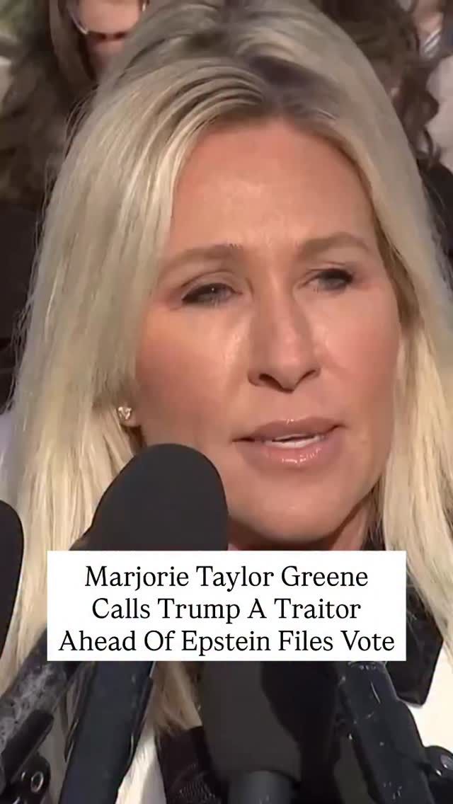 Instagram post by @mosheh for Reuters. Caption reads: Rep. Marjorie Taylor Greene (R-GA) fired back....