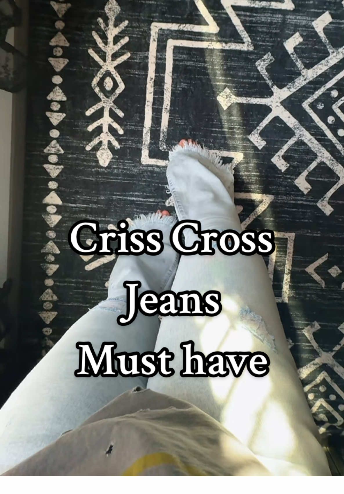 TikTok post by @ambergoobs for Willow Boutique. Caption reads: I’m in love. Take your true denim size and go down....