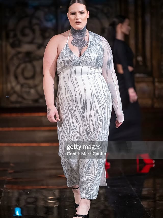Instagram post by @kenziehensenofficial for Billion Dollar Beauty. Caption reads: ✨️New York Fashion Week✨️ Production :....