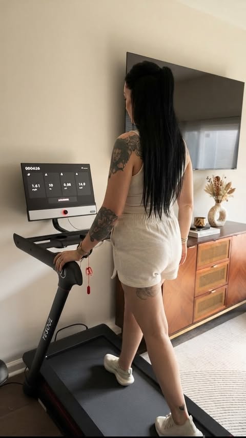 Instagram post by @deavanclegg for YESOUL FITNESS. Caption reads: Keeping my fitness routine consistent is....