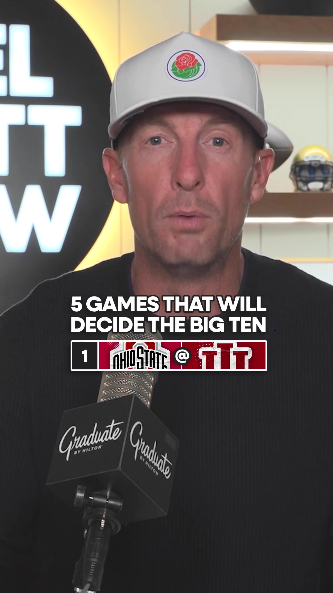 TikTok post by @joelklattshow for Hilton. Caption reads: [...] Klatt shares his list. Sponsored by @hilton....