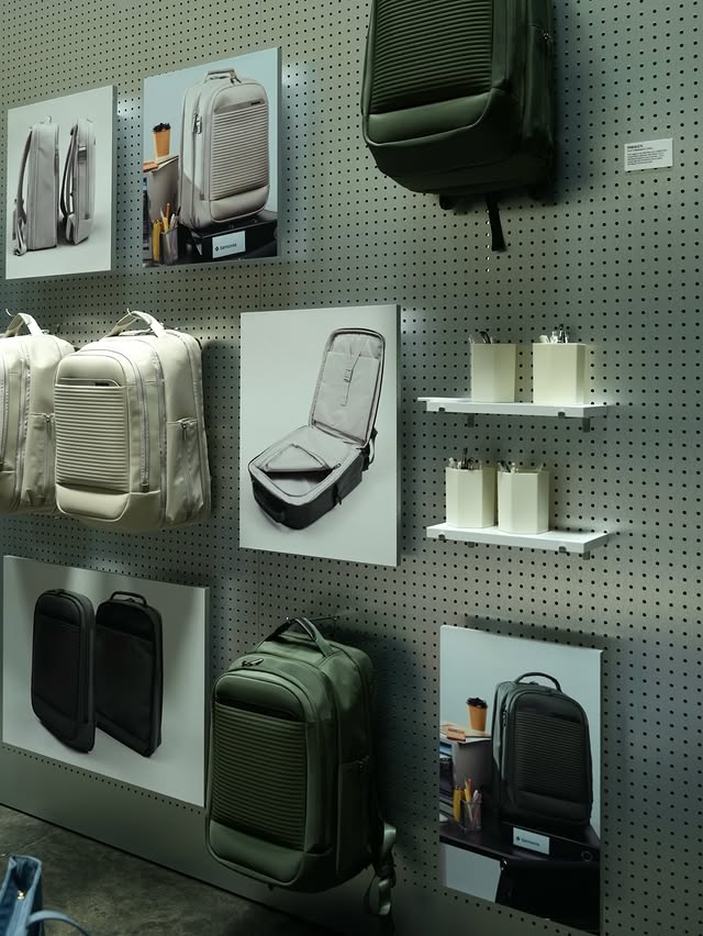 Instagram post by @yangyann_ for SAMSONITE. Caption reads: [...] go, wherever the day takes me. with....