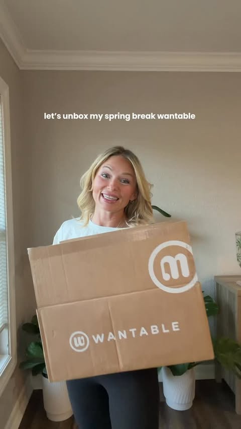 Instagram post by @kateharley for Wantable. Caption reads: @wantable spring break edit has ARRIVED! [...].